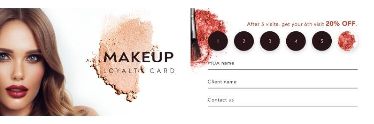 red lips loyalty card