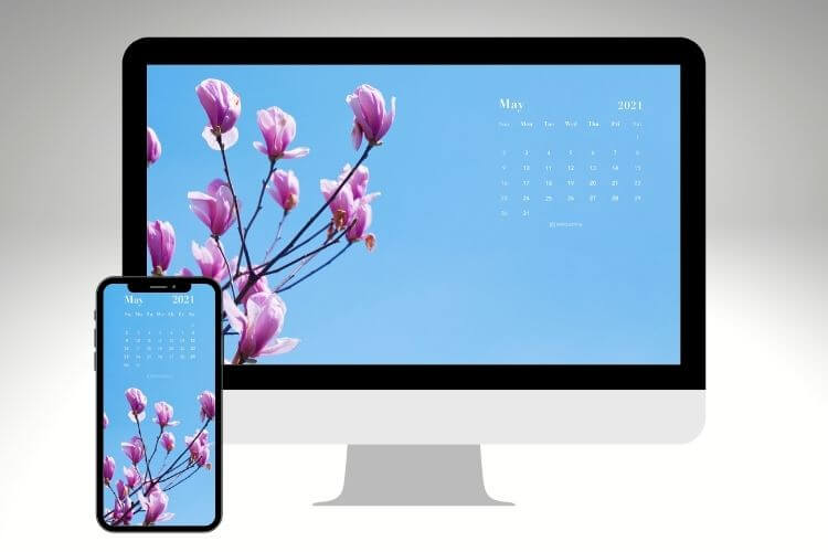 flower calendar wallpaper